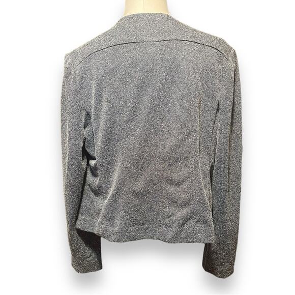 Catherine Malandrino Runway Style Asymmetrical Zip Moto Jacket Black XXL - Picture 5 of 10